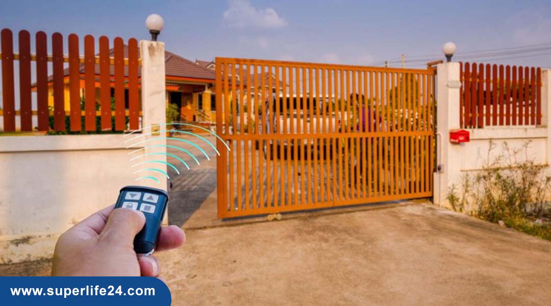 درب برقی ریموتی حیاط درب برقی ریموتی حیاط