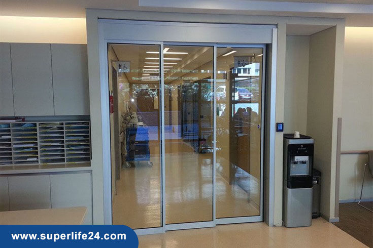 درب اتوماتیک شیشه ای تاشو درب اتوماتیک شیشه ای تاشو