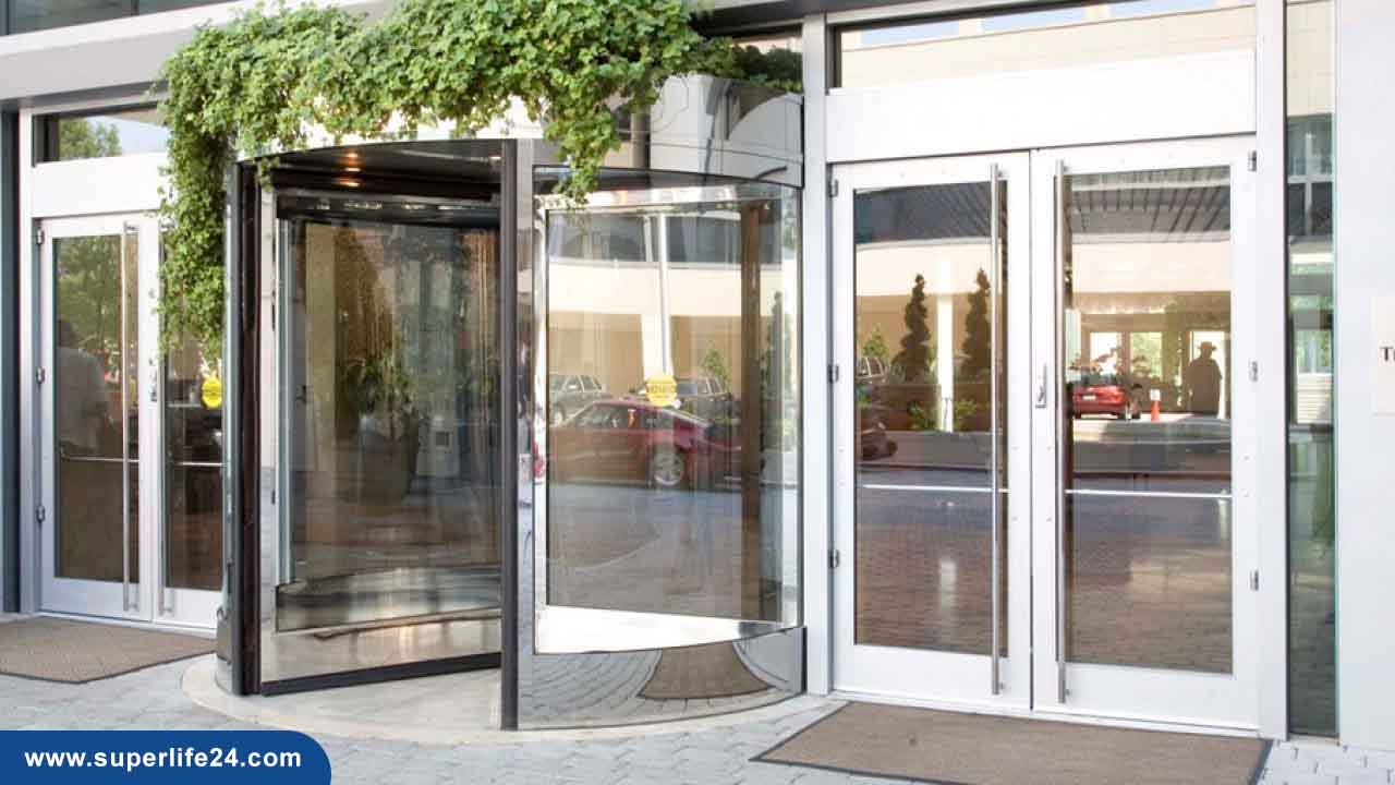 نصب درب اتوماتیک چرخشی نصب درب اتوماتیک چرخشی
